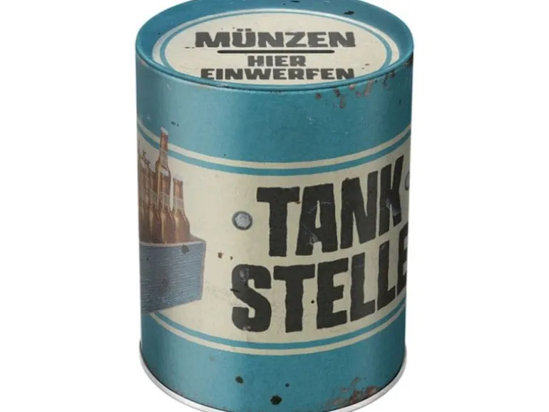 Nostalgic Art Spardose Tankstelle Bier Schriftzug