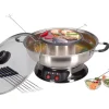 Nouvel Fleischfondue-Set Gourmet Pot 16 Teile, Silber