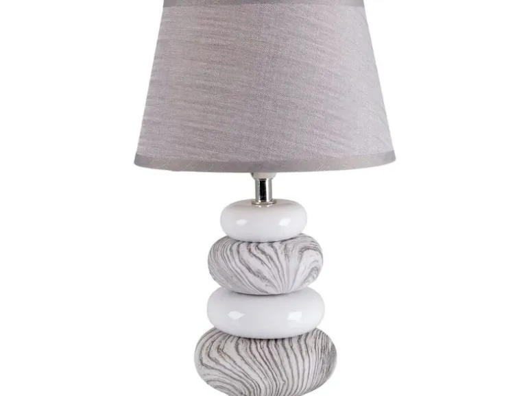 Näve Tischleuchte «Stoney» h: 31 cm Grau
