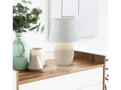 Näve Tischleuchte «Talia» h: 31 cm Weiss