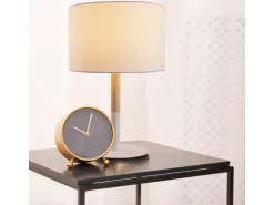 Näve Tischleuchte «Tessile» h: 37 cm Weiss