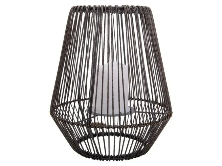 Näve Windlicht Deko-Solarleuchte, Braun