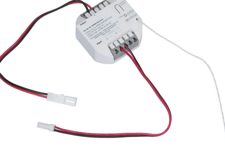 OK-LINE Funkschaltmodul Piezo, 12 V / 24 V, Kunststoff, weiss