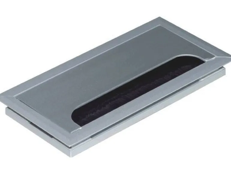 OK-LINE Kabeldurchlass Aluminium eloxiert 80 x 240 x 16 mm