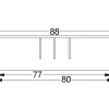 OK-LINE Kabeldurchlass Zink verchromt poliert 67 mm