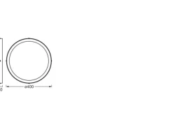 OSRAM Deckenleuchte SMART+ Matter Surface Downlight 40 cm, TW