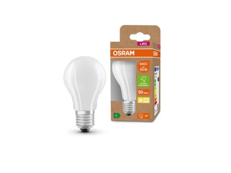 OSRAM Lampe Clas A 60, 4W, E27, Warmweiss (WW)