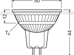 OSRAM Lampe LED STAR MR16 50 6.1W Warmweiss (WW)