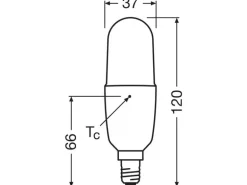 OSRAM Lampe Star CL Stick, 10W, E14 Neutralweiss (NW)