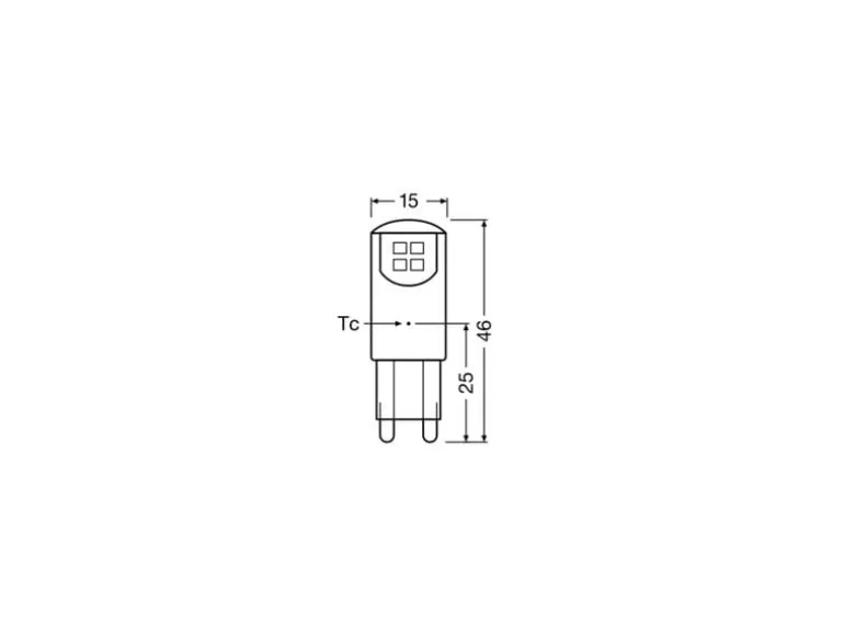 OSRAM Lampe Star Pin 20, 1.9W, G9 Warmweiss (WW)