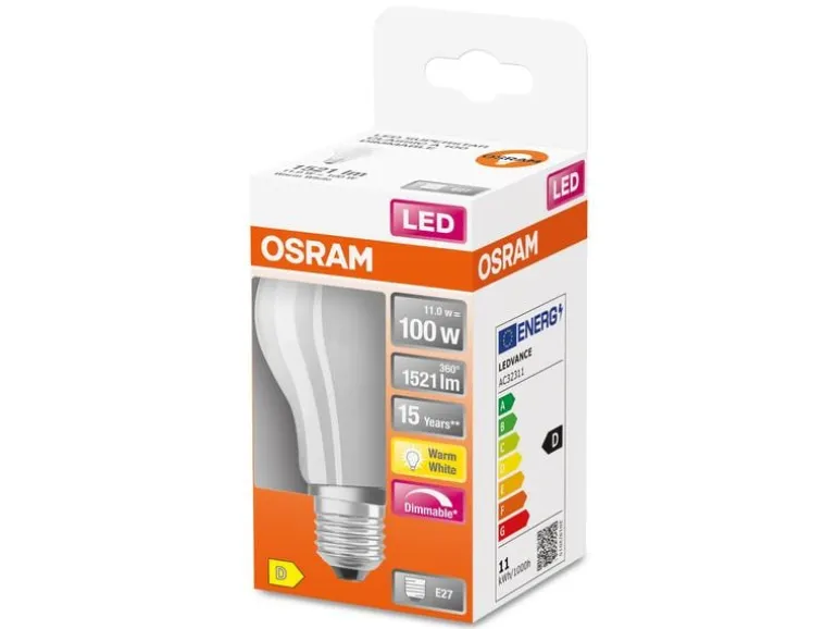 OSRAM Lampe Superstar Retrofit, 11W, E27, Warmweiss (WW)