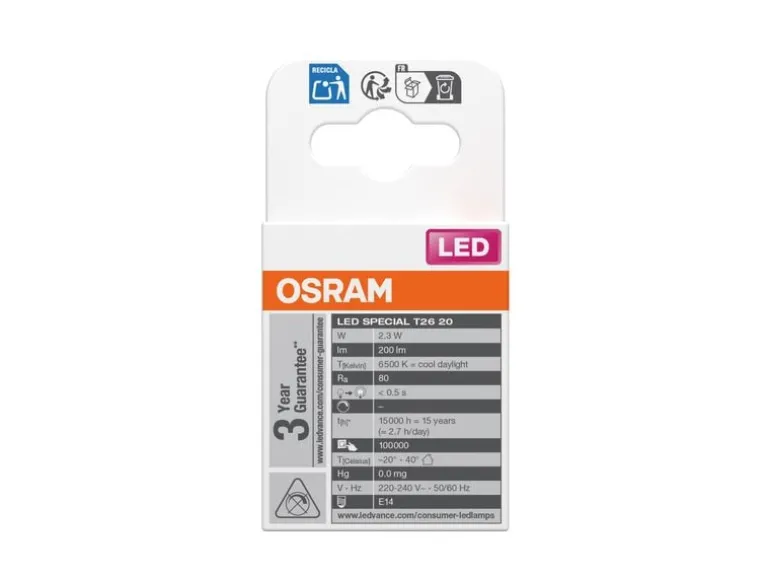 OSRAM Star Special 20, 2.3W, E14 Kaltweiss/Tageslichtweiss (KW)