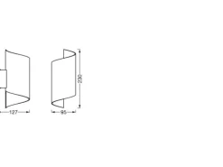 OSRAM Wandleuchte SMART+ Matter Wall Twist Black 200 x 112 mm, TW