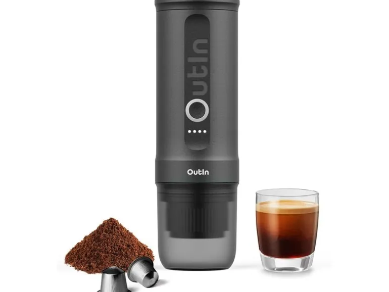 OUTIN Reisekaffeemaschine Nano Space Grau