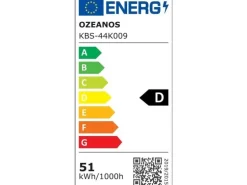 Ozeanos Deckenventilator KBS-44K009 Schwarz