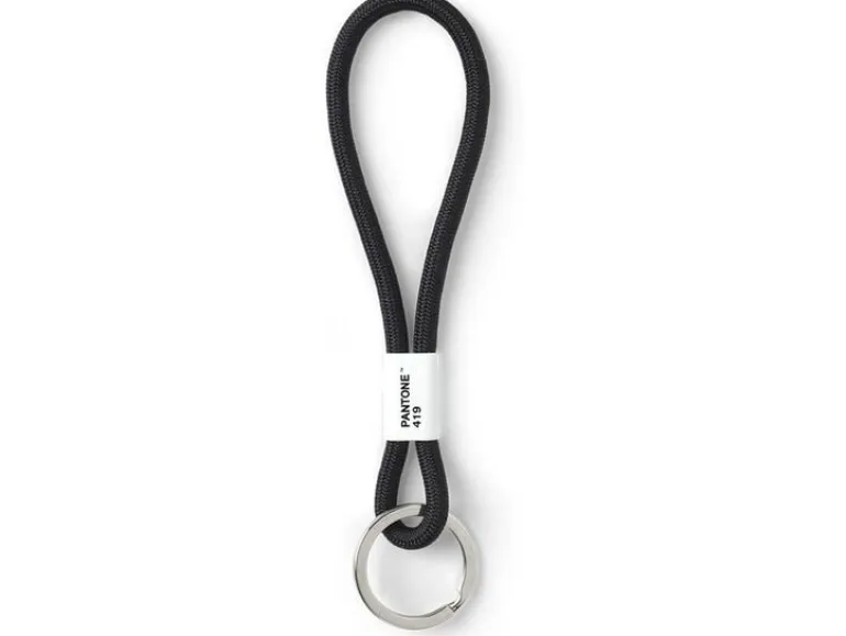 Pantone by Copenhagen Design Schlüsselanhänger Key Chain Short Kurzer Nylon Schwarz 18 cm