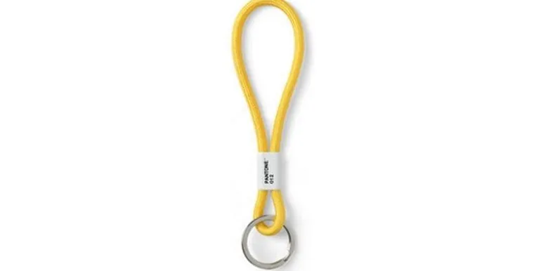 Pantone by Copenhagen Design Schlüsselanhänger Key Chain Short Nylon Gelb 18 x 3.3 cm