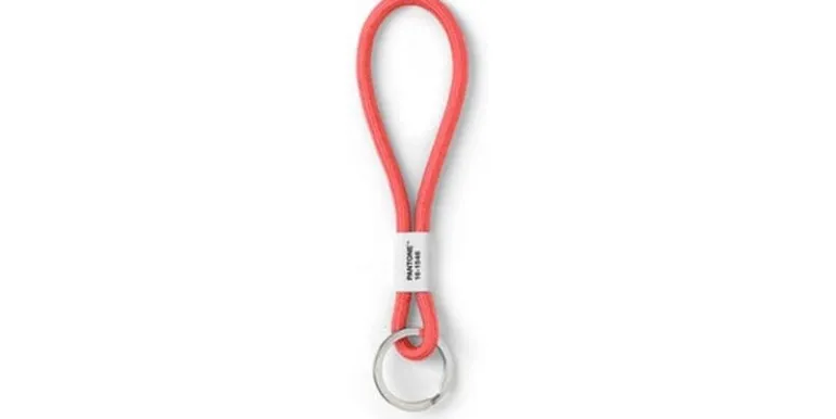Pantone by Copenhagen Design Schlüsselanhänger Key Chain Short 18 x 3.3 cm Living Coral