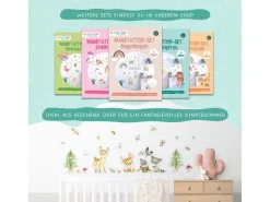 Papierdrachen Wandtattoo-Set Waldtiere