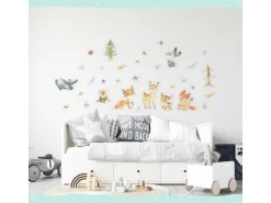 Papierdrachen Wandtattoo-Set Waldtiere