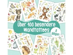 Papierdrachen Wandtattoo-Set Waldtiere