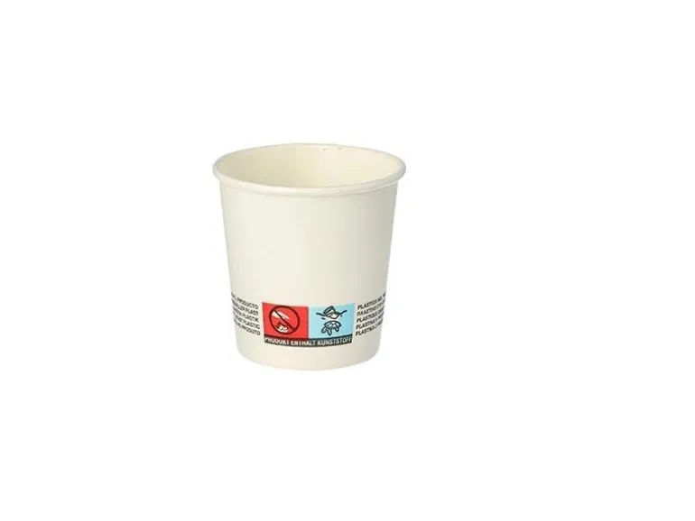 Papstar Einwegbecher Pure 100 ml, 50 Stück, Weiss