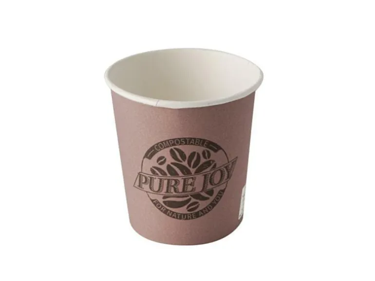 Papstar Einweg-Kaffeebecher Pure 100 ml 80 Stück, Lila