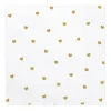 Partydeco Papierservietten Herzen Weiss/Gold, 33 x 33 cm, 20 Stück