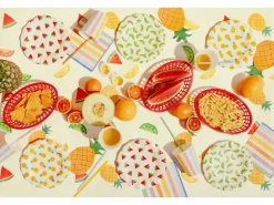 Partydeco Papierservietten Streifen 33 cm x 33 cm
