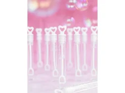 Partydeco Partyaccessoire Seifenblasen Herz, Weiss, 48 Stück
