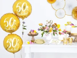 Partydeco PartyDeco Servietten 50th Birthday, 20er-Set 33 cm x 33 cm