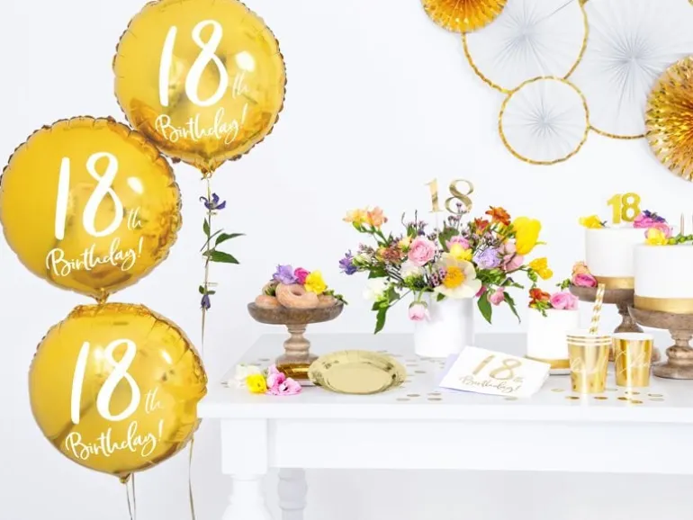 Partydeco PartyDeco Servietten 18th Birthday, 20er-Set 33 cm x 33 cm