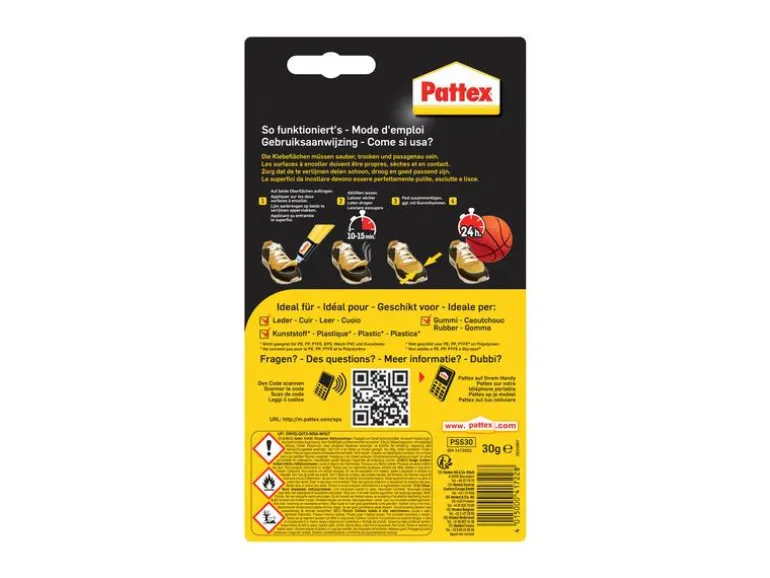 Pattex Spezialkleber für Schuhe 1 x 30 g, Weiss