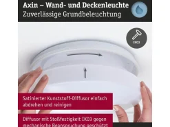 Paulmann Deckenleuchte Axin IP44 E27