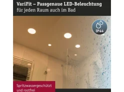 Paulmann Einbauleuchte Veluna VariFit Ø 185 3000 K, Weiss