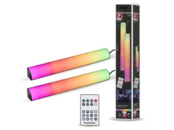 Paulmann EntertainLED Lightbar Dynamic RGB, 30 cm, Schwarz, 2er Set