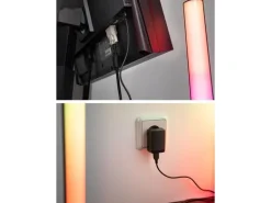 Paulmann EntertainLED Lightbar Dynamic RGB, 30 cm, Schwarz, 2er Set