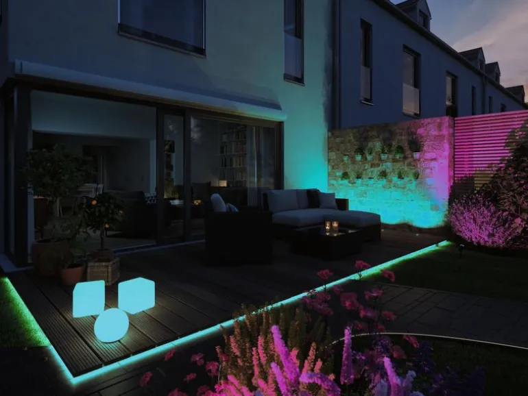 Paulmann Gartenleuchte Plug & Shine PIKE RGBW Spot 40 °, ZigBee