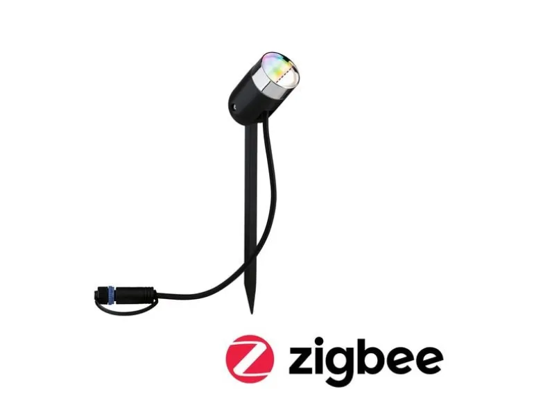 Paulmann Gartenleuchte Plug & Shine PIKE RGBW Spot 40 °, ZigBee
