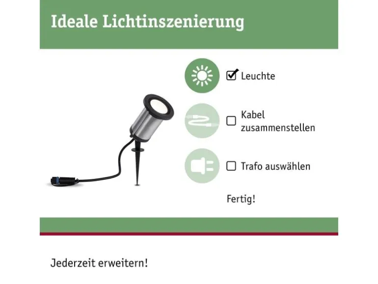 Paulmann Gartenspot Plug & Shine Classic 32° 3000 K