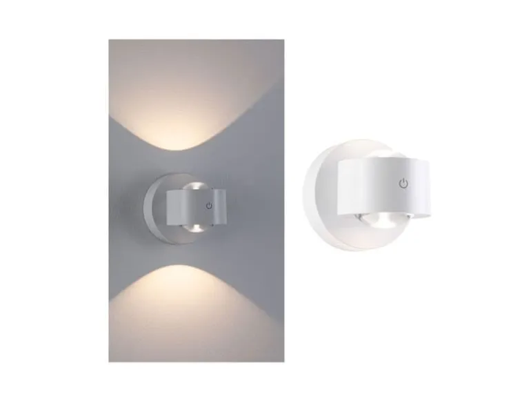 Paulmann LED Akkuwandleuchte Zorik 2700K dimmbar Weiss