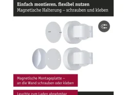 Paulmann LED Akkuwandleuchte Zorik 2700K dimmbar Weiss