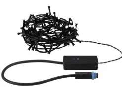 Paulmann LED Lichterkette Plug & Shine Yuna 7.4 m, RGB, Schwarz