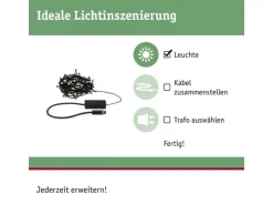 Paulmann LED Lichterkette Plug & Shine Yuna 7.4 m, RGB, Schwarz