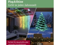 Paulmann LED Lichterkette Plug & Shine Yuna 7.4 m, RGB, Schwarz