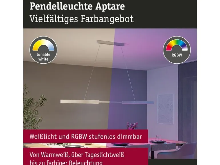 Paulmann LED Pendelleuchte Smart Home Zigbee, Weiss