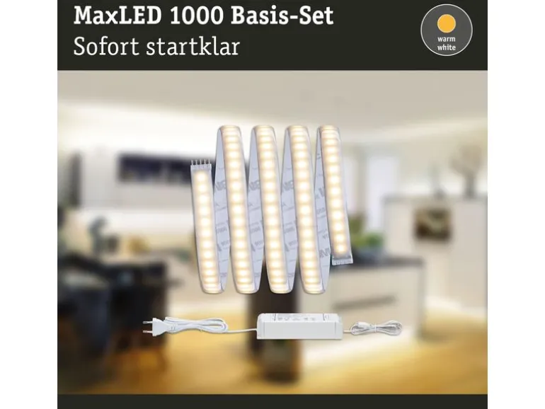 Paulmann LED-Stripe MaxLED 1000 2700 K, 1.5 m Basisset