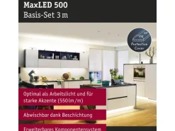 Paulmann LED-Stripe MaxLED 500 2700 K, 3 m Basisset