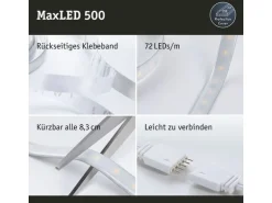 Paulmann LED-Stripe MaxLED 500 2700 K, 3 m Basisset