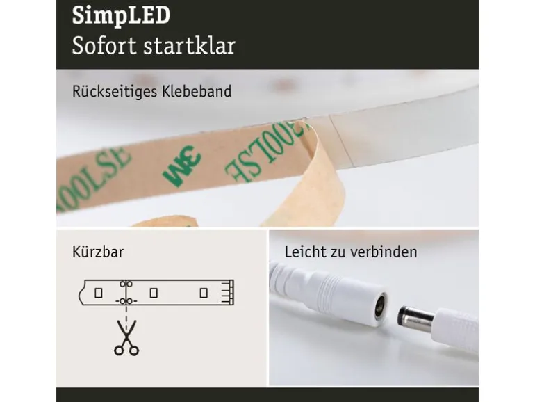 Paulmann LED-Stripe SimpLED 3000 K, 7.5 m Rolle